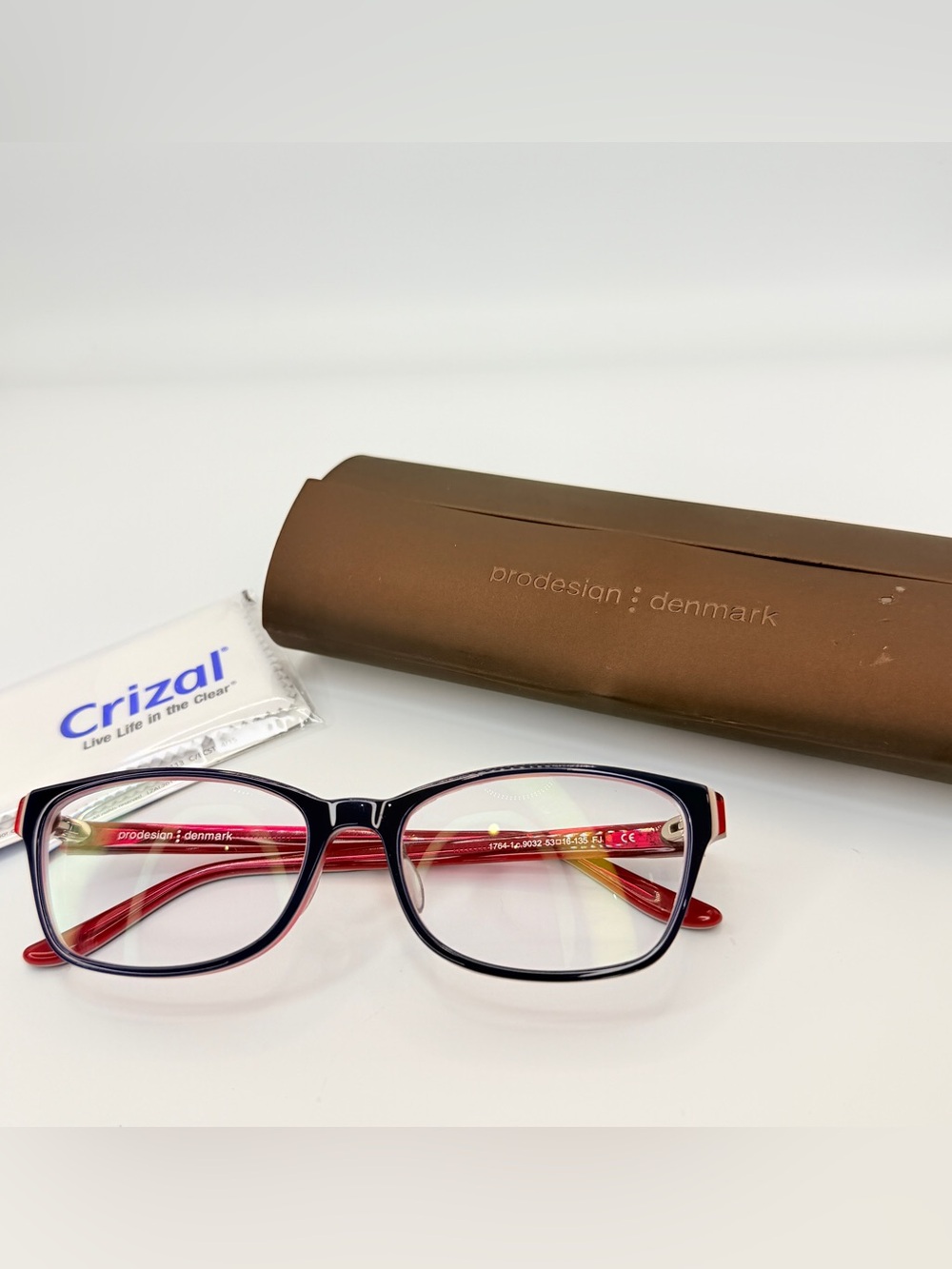 PRODESIGN DENMARK 1764 c.9032 Blue/Red 53-16-135 Eyeglasses Frame